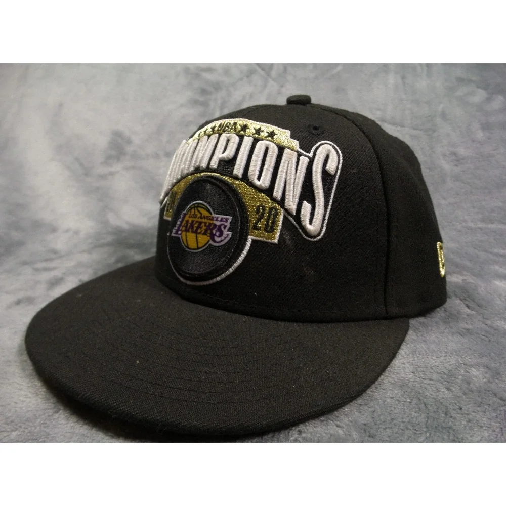 Los Angeles Lakers Hat Black Youth New Era 9FIFTY 2020 NBA Champion Snapback